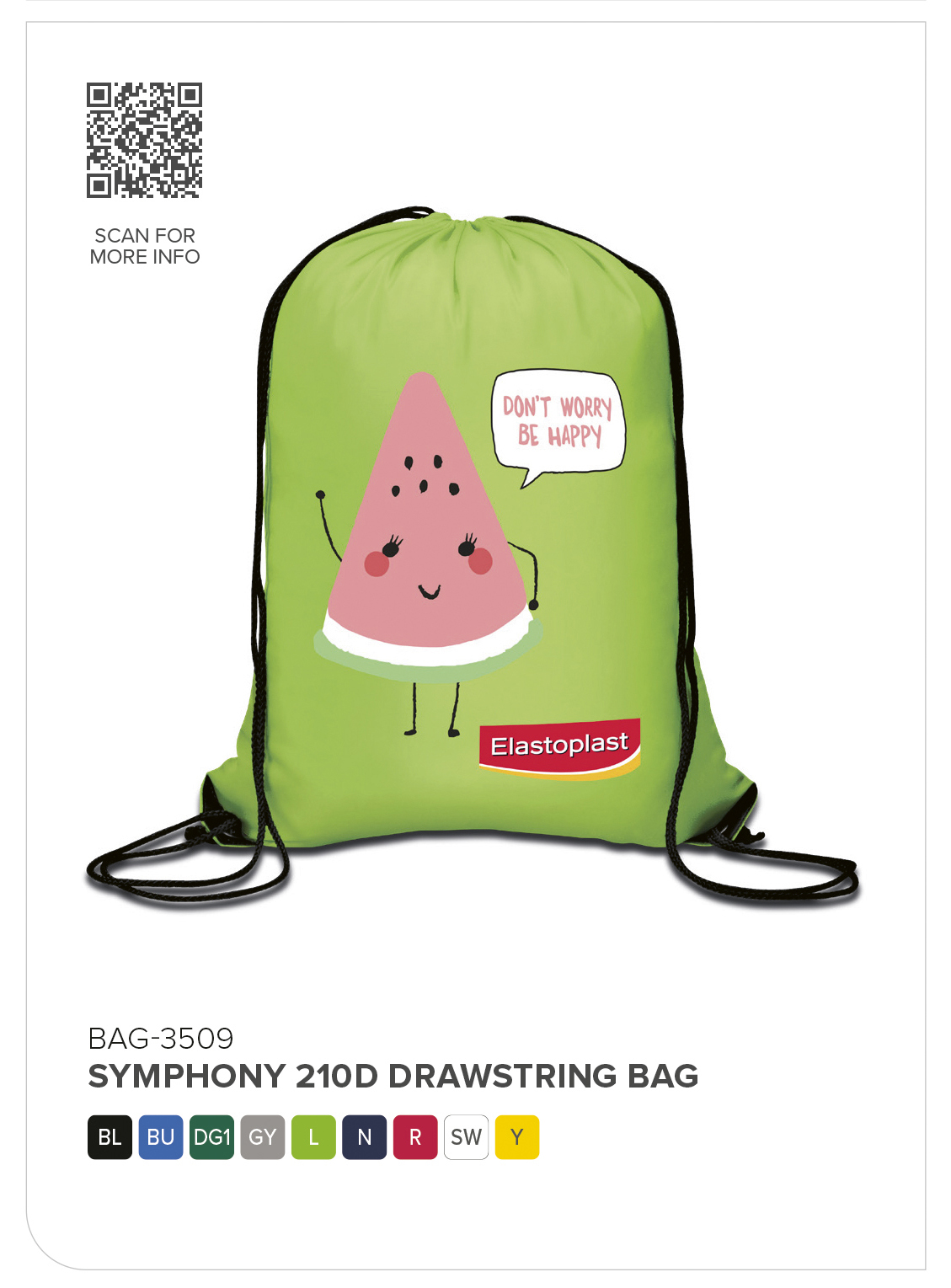 Symphony 210D Drawstring Bag